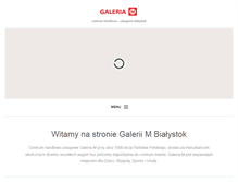 Tablet Screenshot of galeria-m.pl